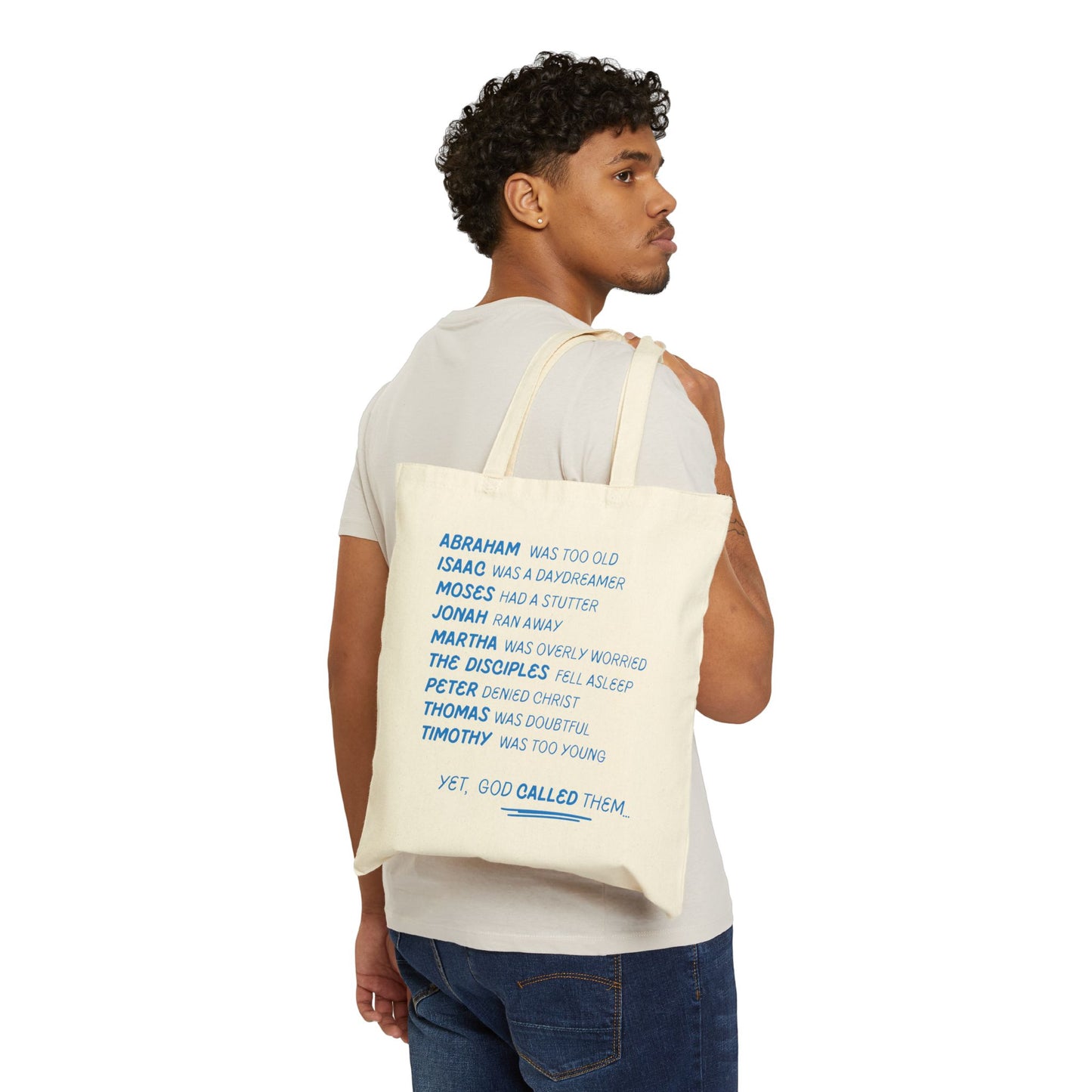 'God Called Them' Canvas Tote Bag