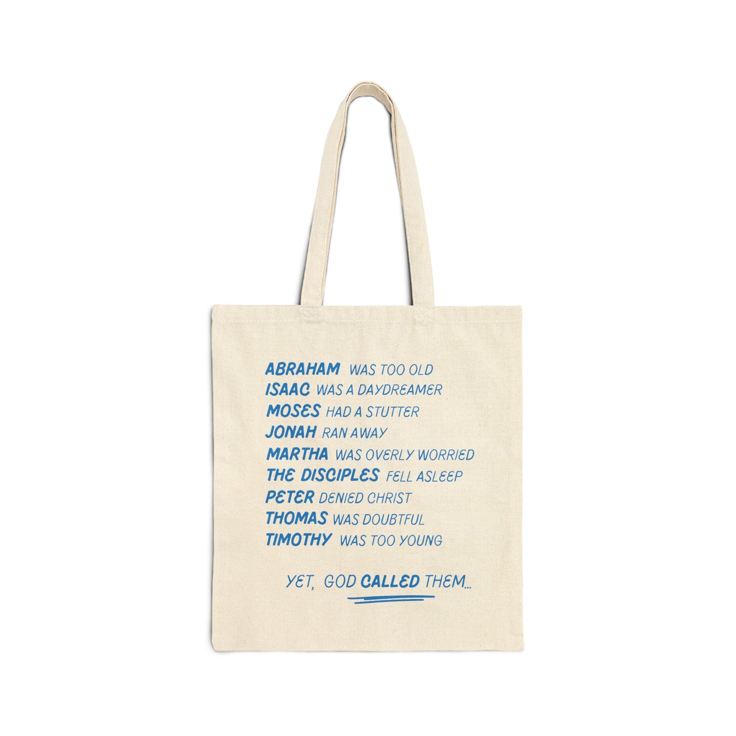 'God Called Them' Canvas Tote Bag