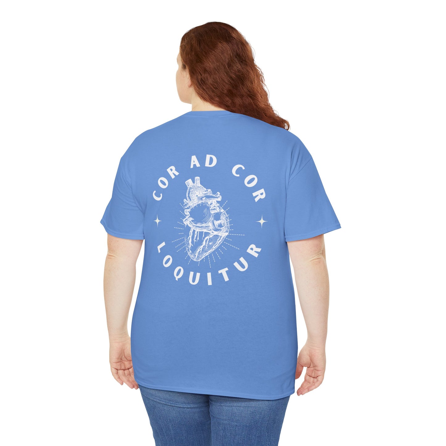 'Cor ad Cor' Unisex Cotton Short Sleeve Tee