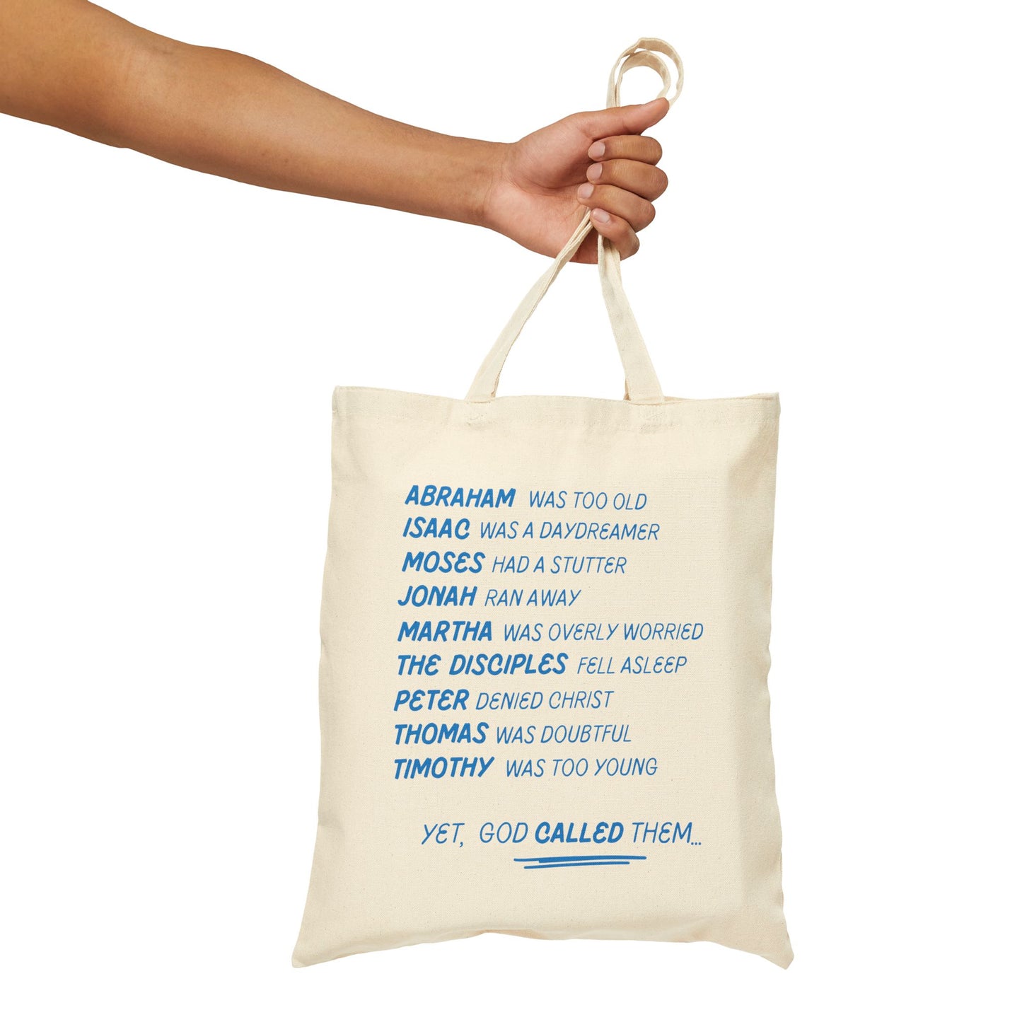 'God Called Them' Canvas Tote Bag