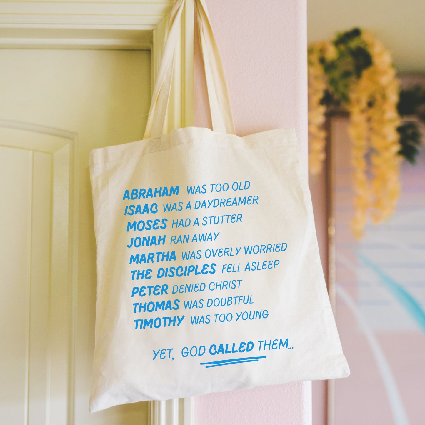 'God Called Them' Canvas Tote Bag